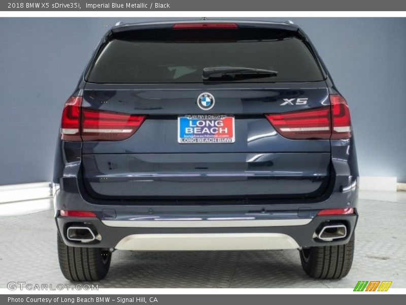 Imperial Blue Metallic / Black 2018 BMW X5 sDrive35i