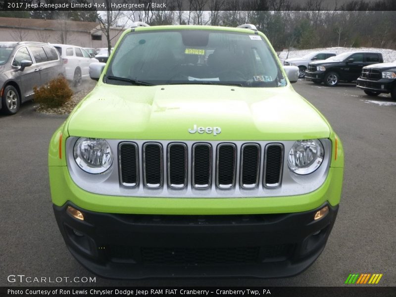 Hypergreen / Black 2017 Jeep Renegade Limited 4x4