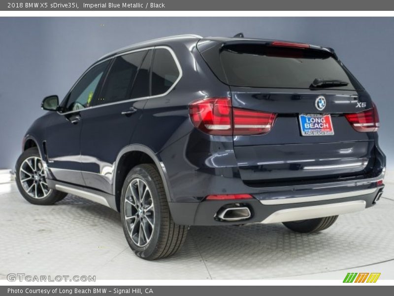 Imperial Blue Metallic / Black 2018 BMW X5 sDrive35i