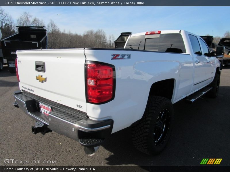 Summit White / Cocoa/Dune 2015 Chevrolet Silverado 2500HD LTZ Crew Cab 4x4