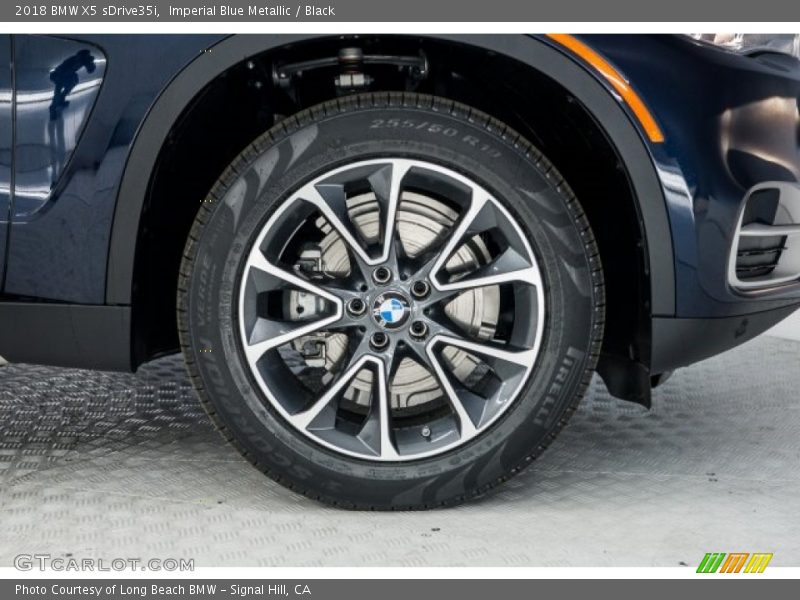 Imperial Blue Metallic / Black 2018 BMW X5 sDrive35i