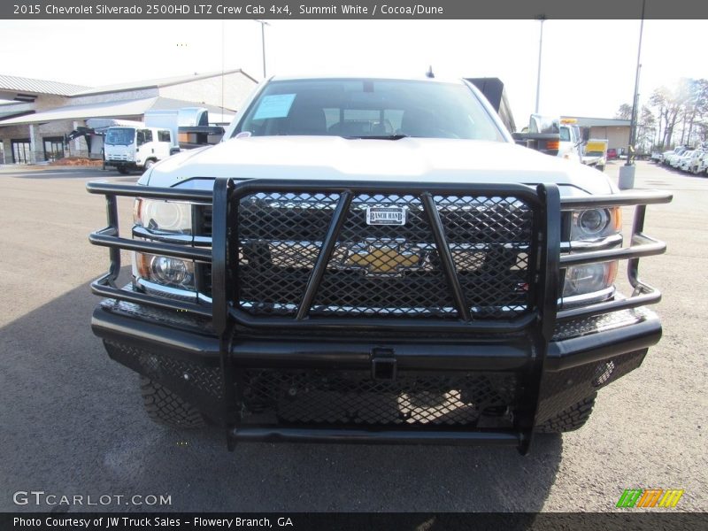 Summit White / Cocoa/Dune 2015 Chevrolet Silverado 2500HD LTZ Crew Cab 4x4