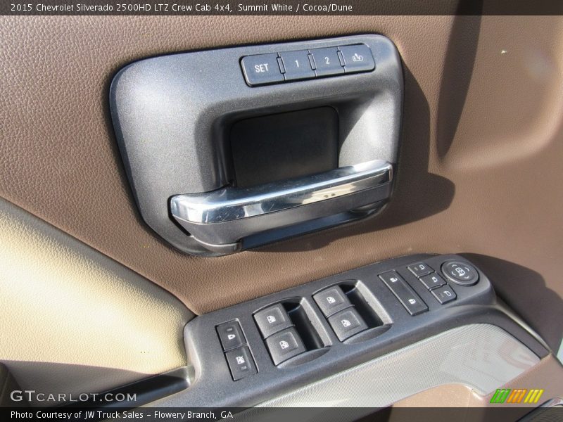 Summit White / Cocoa/Dune 2015 Chevrolet Silverado 2500HD LTZ Crew Cab 4x4