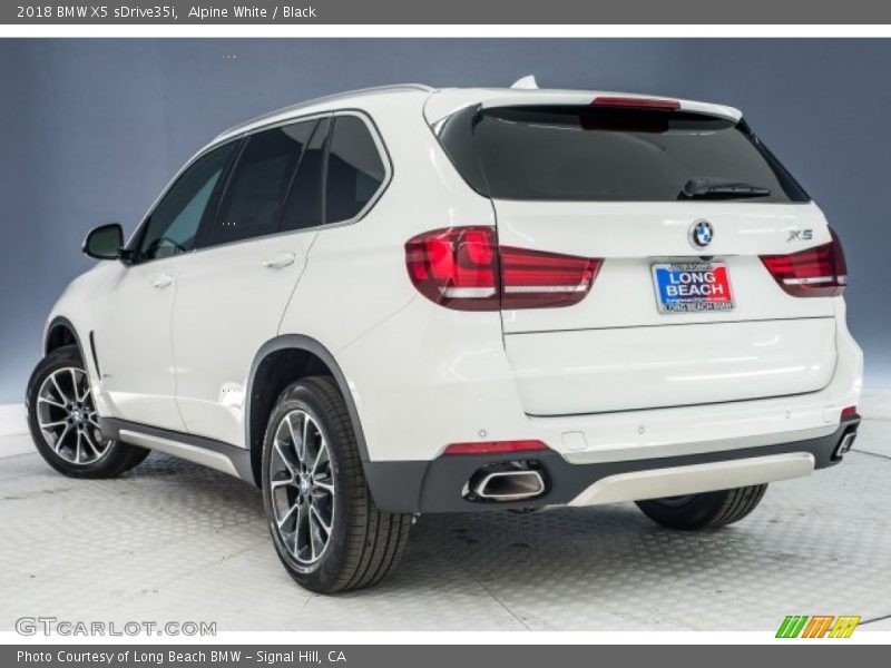 Alpine White / Black 2018 BMW X5 sDrive35i