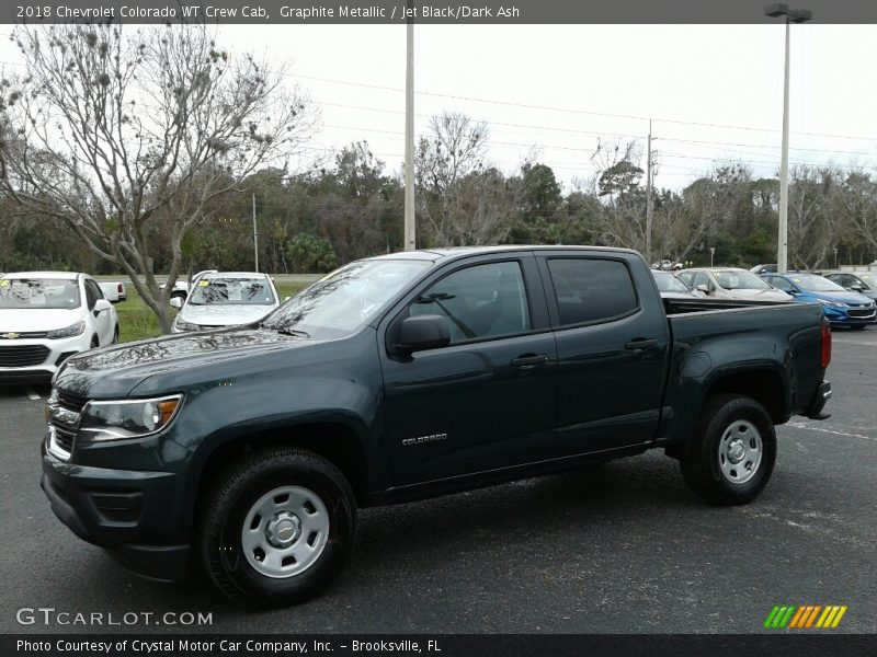 Graphite Metallic / Jet Black/Dark Ash 2018 Chevrolet Colorado WT Crew Cab