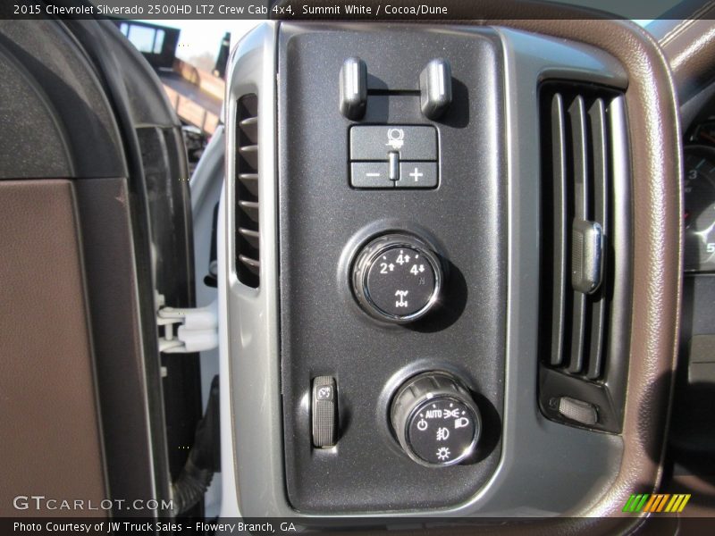Summit White / Cocoa/Dune 2015 Chevrolet Silverado 2500HD LTZ Crew Cab 4x4