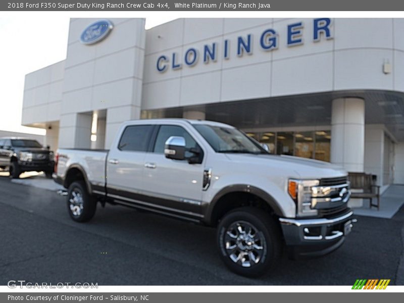 White Platinum / King Ranch Java 2018 Ford F350 Super Duty King Ranch Crew Cab 4x4