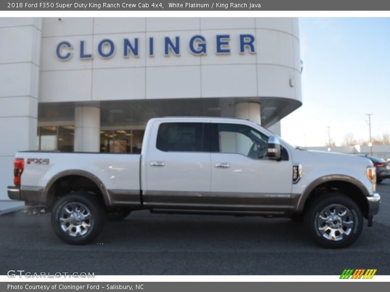 White Platinum / King Ranch Java 2018 Ford F350 Super Duty King Ranch Crew Cab 4x4
