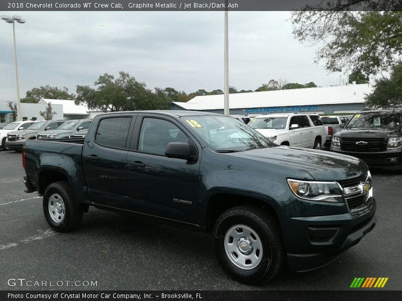 Graphite Metallic / Jet Black/Dark Ash 2018 Chevrolet Colorado WT Crew Cab