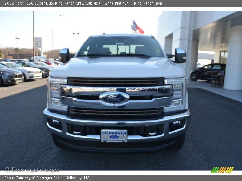 White Platinum / King Ranch Java 2018 Ford F350 Super Duty King Ranch Crew Cab 4x4