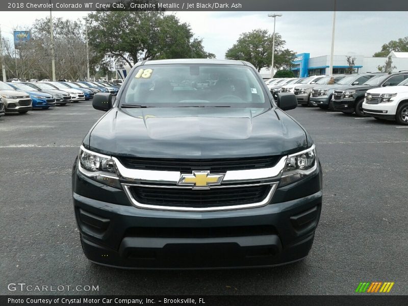 Graphite Metallic / Jet Black/Dark Ash 2018 Chevrolet Colorado WT Crew Cab