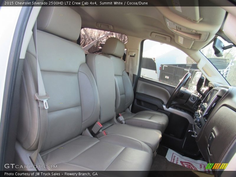 Summit White / Cocoa/Dune 2015 Chevrolet Silverado 2500HD LTZ Crew Cab 4x4