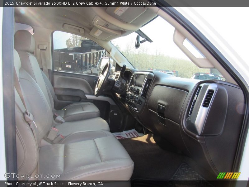Summit White / Cocoa/Dune 2015 Chevrolet Silverado 2500HD LTZ Crew Cab 4x4