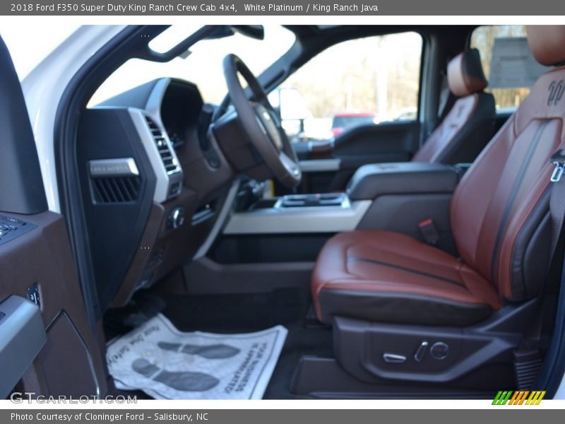 Front Seat of 2018 F350 Super Duty King Ranch Crew Cab 4x4