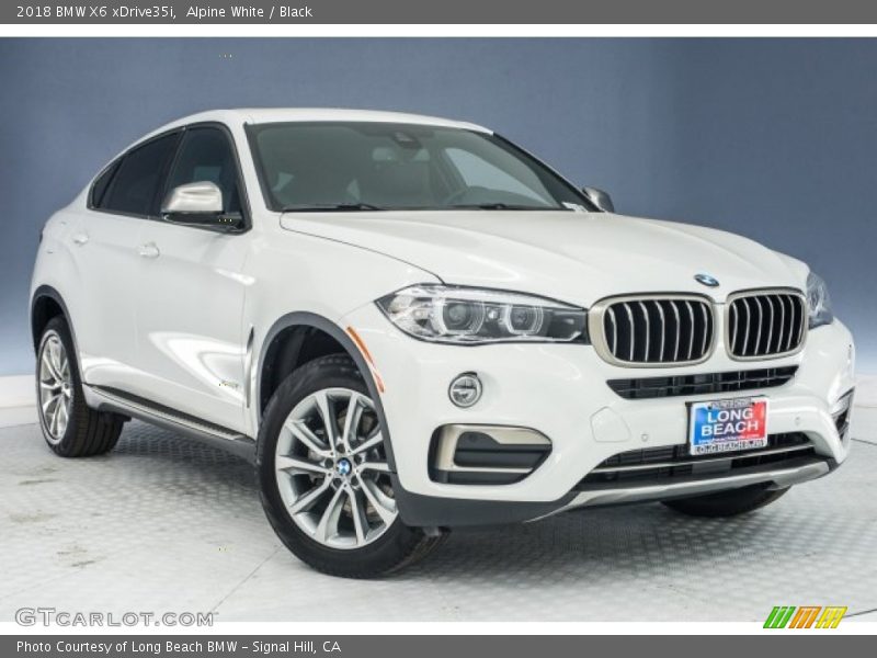 Alpine White / Black 2018 BMW X6 xDrive35i