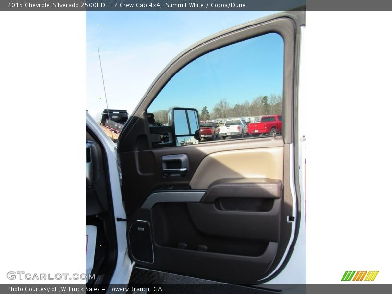 Summit White / Cocoa/Dune 2015 Chevrolet Silverado 2500HD LTZ Crew Cab 4x4