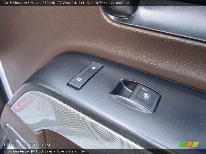 Summit White / Cocoa/Dune 2015 Chevrolet Silverado 2500HD LTZ Crew Cab 4x4