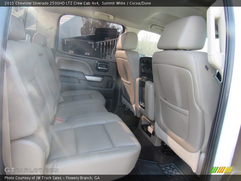 Summit White / Cocoa/Dune 2015 Chevrolet Silverado 2500HD LTZ Crew Cab 4x4
