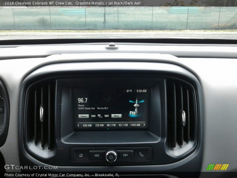 Graphite Metallic / Jet Black/Dark Ash 2018 Chevrolet Colorado WT Crew Cab