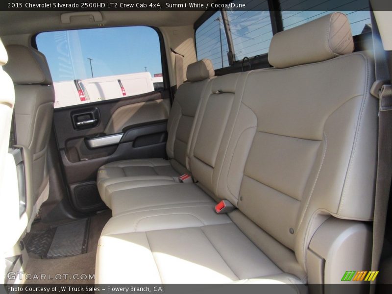Summit White / Cocoa/Dune 2015 Chevrolet Silverado 2500HD LTZ Crew Cab 4x4