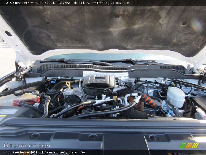Summit White / Cocoa/Dune 2015 Chevrolet Silverado 2500HD LTZ Crew Cab 4x4