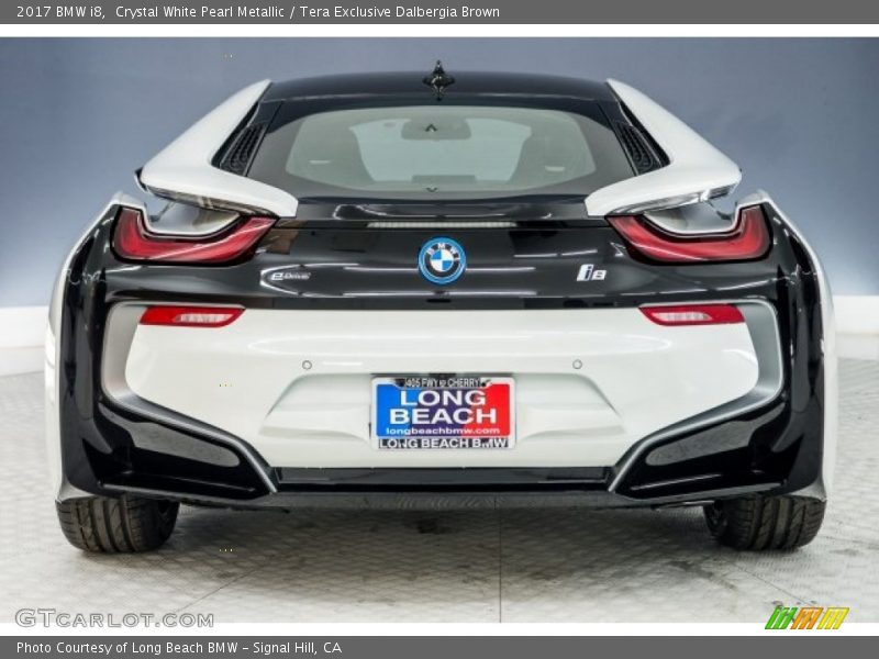 Crystal White Pearl Metallic / Tera Exclusive Dalbergia Brown 2017 BMW i8