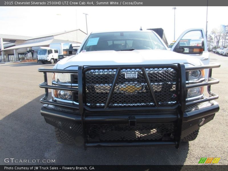 Summit White / Cocoa/Dune 2015 Chevrolet Silverado 2500HD LTZ Crew Cab 4x4