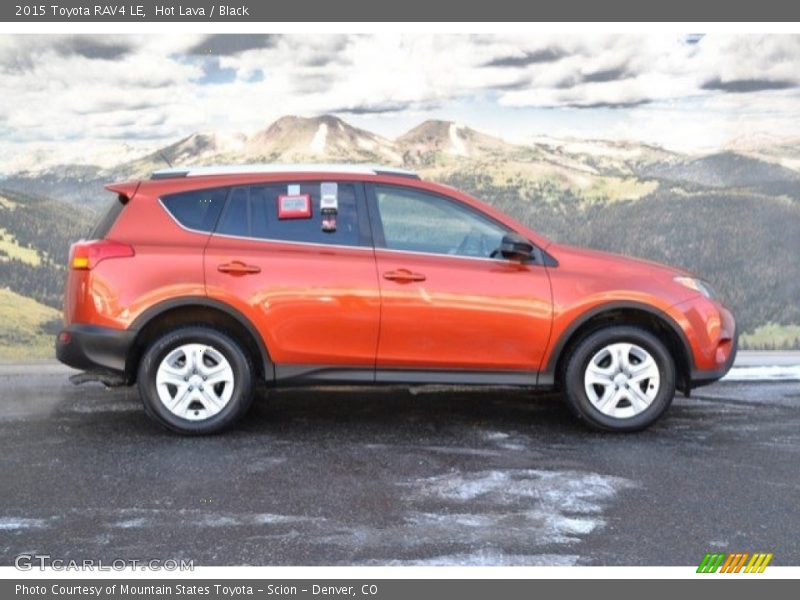 Hot Lava / Black 2015 Toyota RAV4 LE