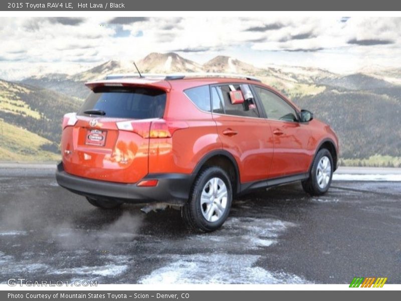 Hot Lava / Black 2015 Toyota RAV4 LE