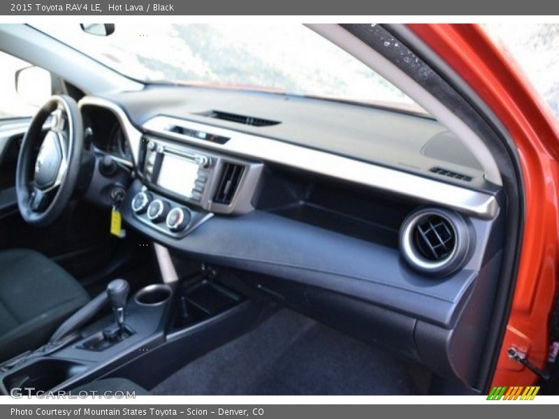 Hot Lava / Black 2015 Toyota RAV4 LE