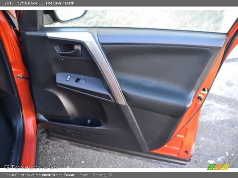 Hot Lava / Black 2015 Toyota RAV4 LE