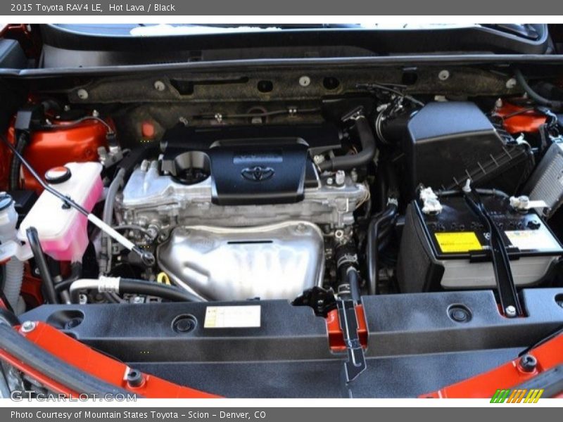 Hot Lava / Black 2015 Toyota RAV4 LE