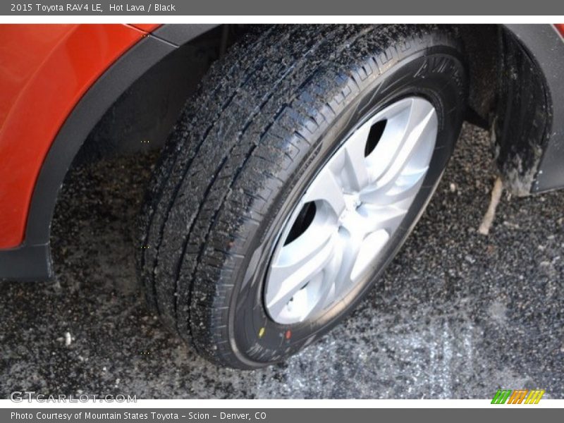 Hot Lava / Black 2015 Toyota RAV4 LE
