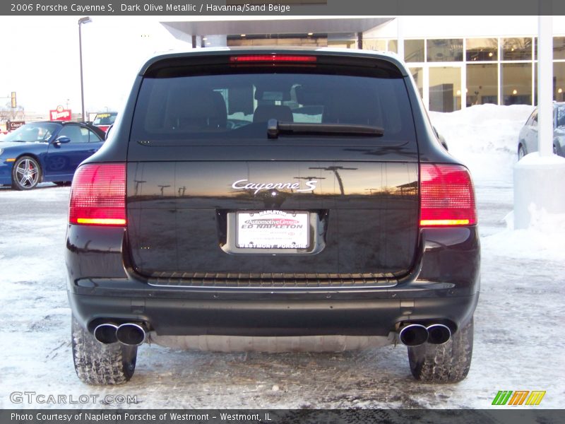 Dark Olive Metallic / Havanna/Sand Beige 2006 Porsche Cayenne S