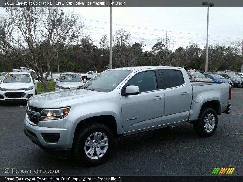 Silver Ice Metallic / Jet Black 2018 Chevrolet Colorado LT Crew Cab