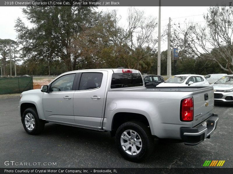 Silver Ice Metallic / Jet Black 2018 Chevrolet Colorado LT Crew Cab