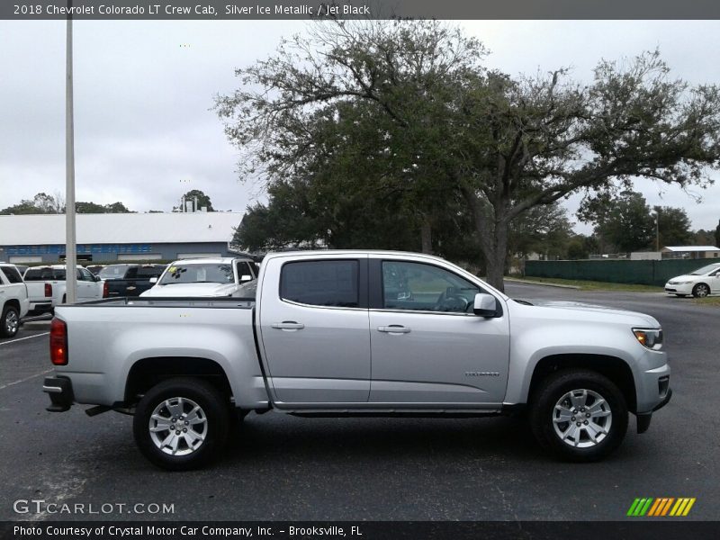 Silver Ice Metallic / Jet Black 2018 Chevrolet Colorado LT Crew Cab