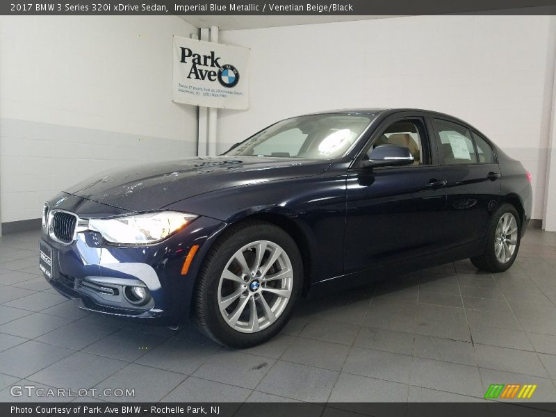 Imperial Blue Metallic / Venetian Beige/Black 2017 BMW 3 Series 320i xDrive Sedan