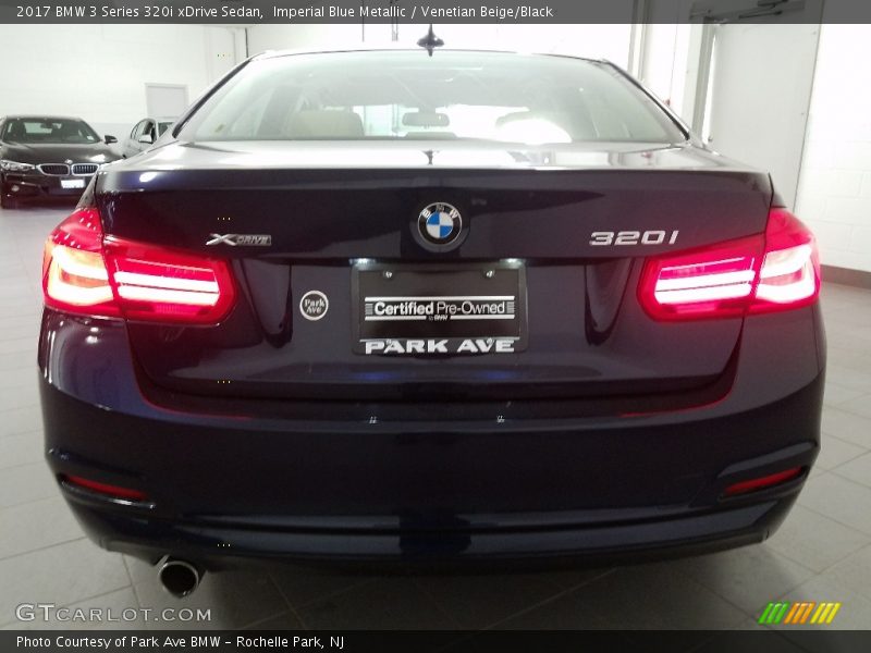 Imperial Blue Metallic / Venetian Beige/Black 2017 BMW 3 Series 320i xDrive Sedan