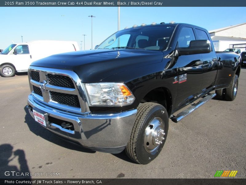 Black / Black/Diesel Gray 2015 Ram 3500 Tradesman Crew Cab 4x4 Dual Rear Wheel