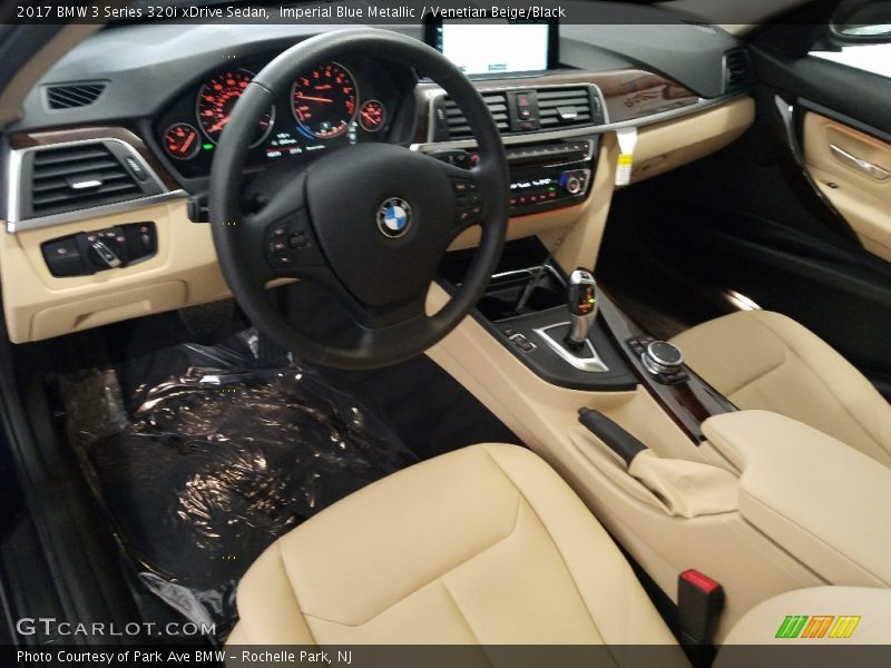 Imperial Blue Metallic / Venetian Beige/Black 2017 BMW 3 Series 320i xDrive Sedan