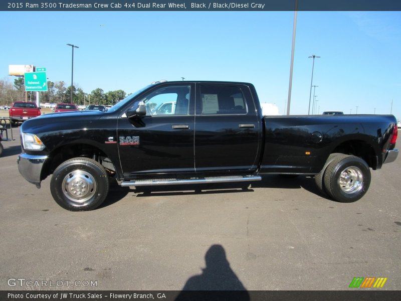 Black / Black/Diesel Gray 2015 Ram 3500 Tradesman Crew Cab 4x4 Dual Rear Wheel