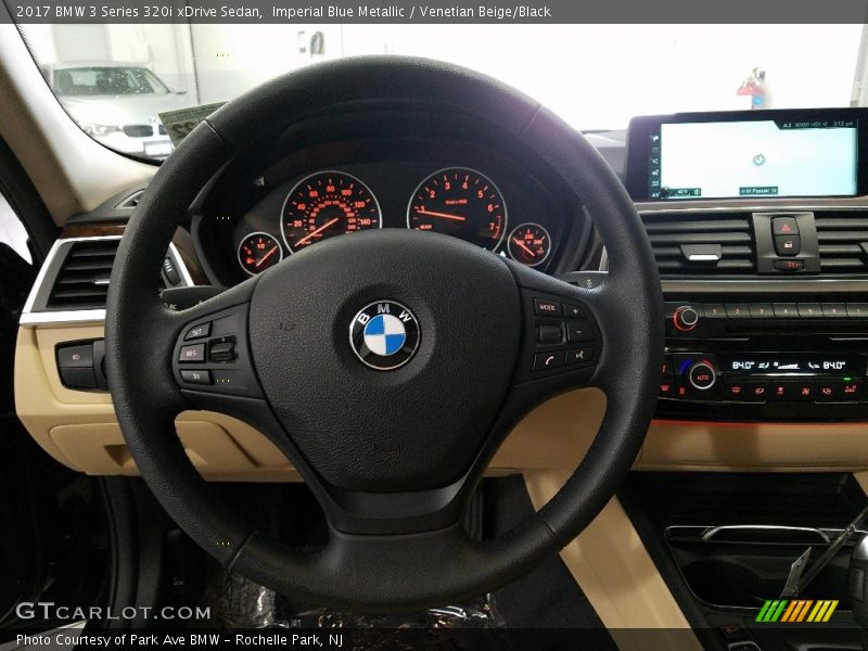 Imperial Blue Metallic / Venetian Beige/Black 2017 BMW 3 Series 320i xDrive Sedan