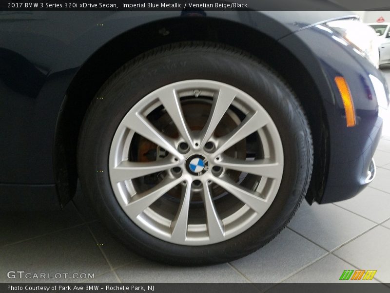 Imperial Blue Metallic / Venetian Beige/Black 2017 BMW 3 Series 320i xDrive Sedan