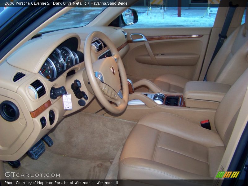 Dark Olive Metallic / Havanna/Sand Beige 2006 Porsche Cayenne S