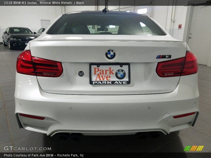 Mineral White Metallic / Black 2018 BMW M3 Sedan