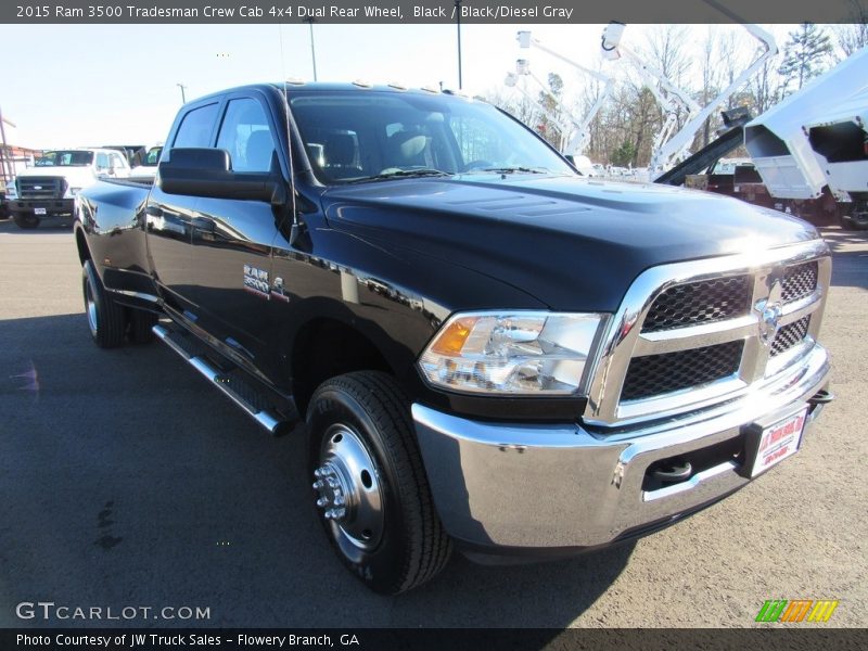 Black / Black/Diesel Gray 2015 Ram 3500 Tradesman Crew Cab 4x4 Dual Rear Wheel