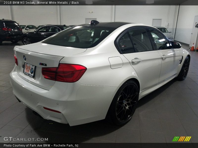 Mineral White Metallic / Black 2018 BMW M3 Sedan