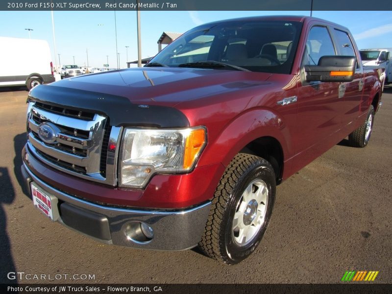Red Candy Metallic / Tan 2010 Ford F150 XLT SuperCrew