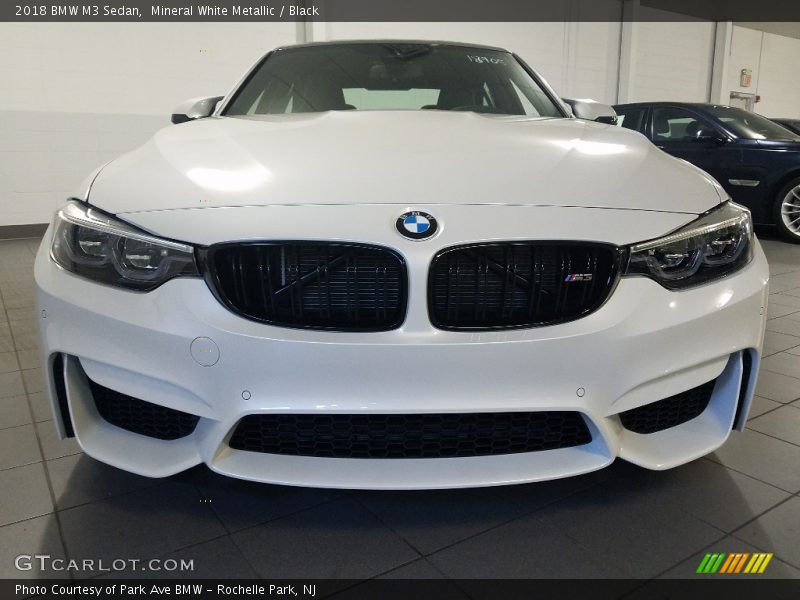 Mineral White Metallic / Black 2018 BMW M3 Sedan